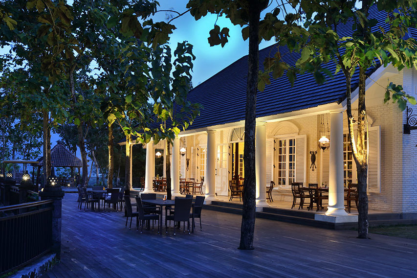 Yogyakarta-Borobudur-Indonesie-Plataran Resort en Spa Borobudur-restaurant - foto: Plataran Borobudur